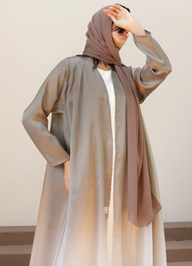 Gown Style Brown Abaya 3