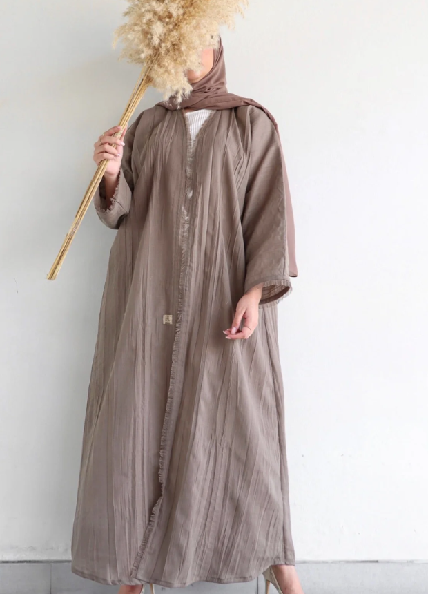 Light Brown Abaya 2