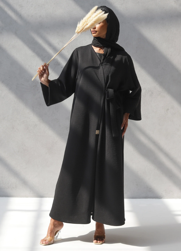 Solid Black Abaya Design